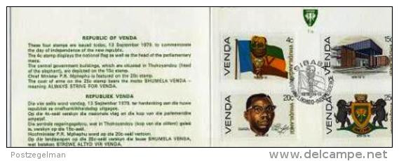 VENDA, 1979, Independence,  Mint First Day SHEET,  1.1.a - Venda