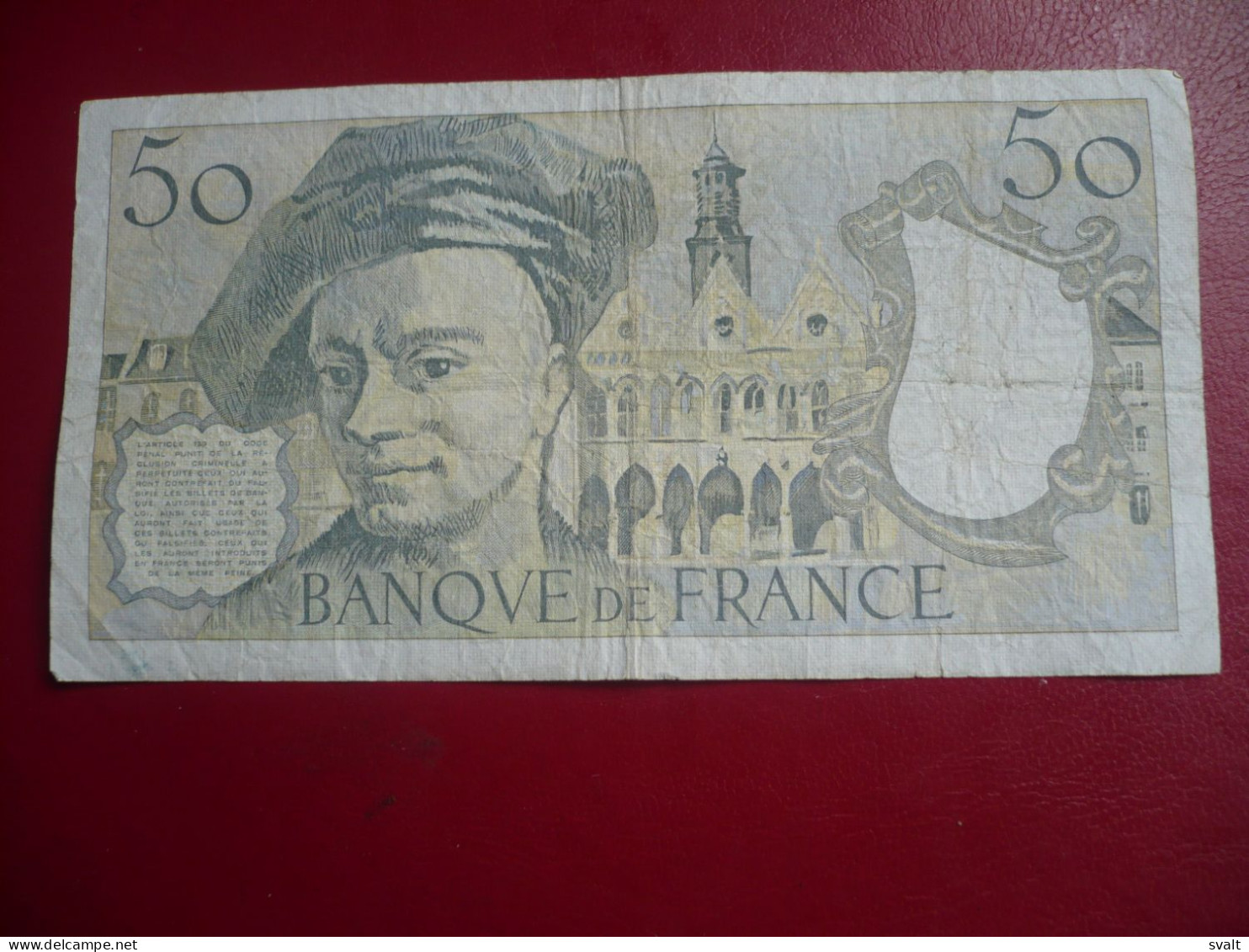 BILLETS DE  50 FRANCS DE LA TOUR    1988 - 50 F 1976-1992 ''Quentin De La Tour''