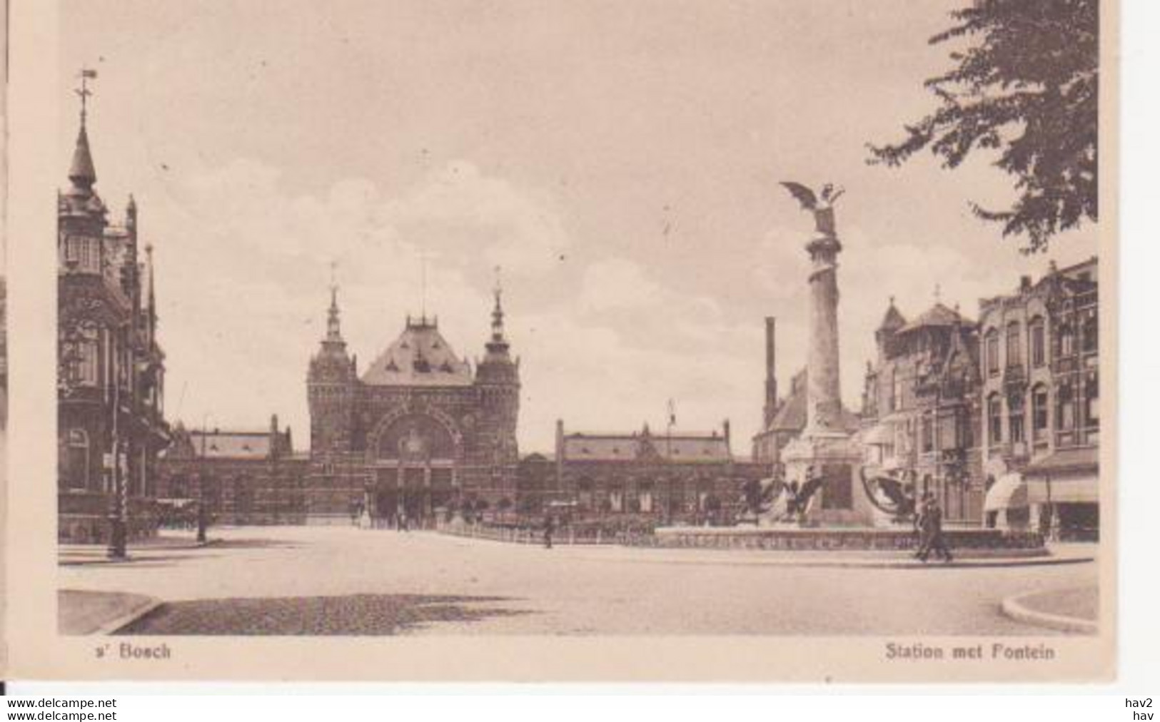 Den Bosch Station Met Fontein   RY 3097 - 's-Hertogenbosch