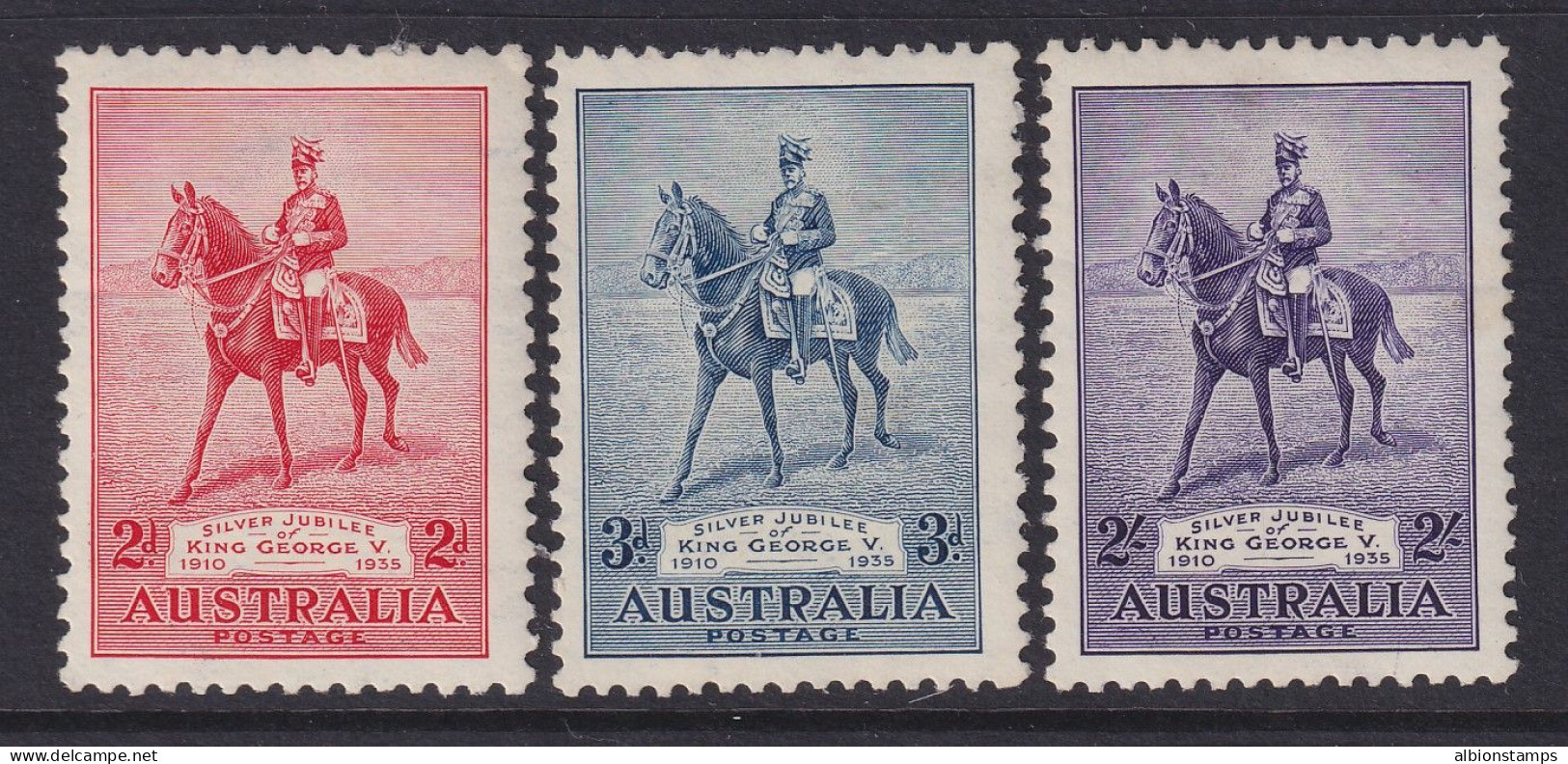 Australia, Scott 152-154 (SG 156-158), MHR - Mint Stamps