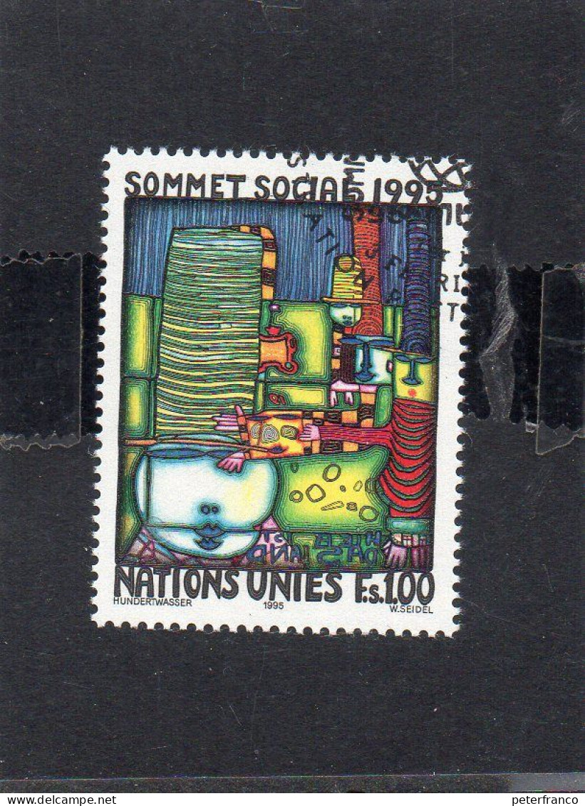 1995 Nazioni Unite - Ginevra - Vertice Mondiale Per Lo Sviluppo Sociale A Copenhagen - Used Stamps