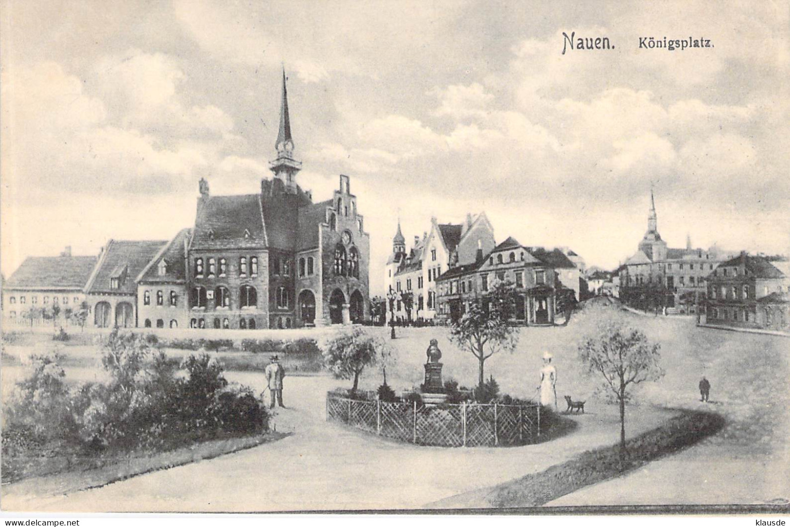 Nauen - Königsplatz Gel.1913 - Nauen