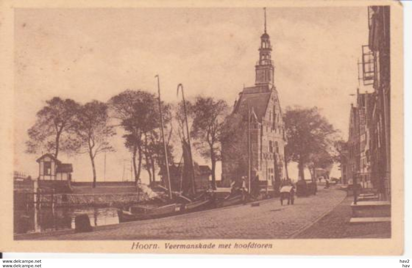 Hoorn Veermanskade, Hoofdtoren 1922 RY10654 - Hoorn
