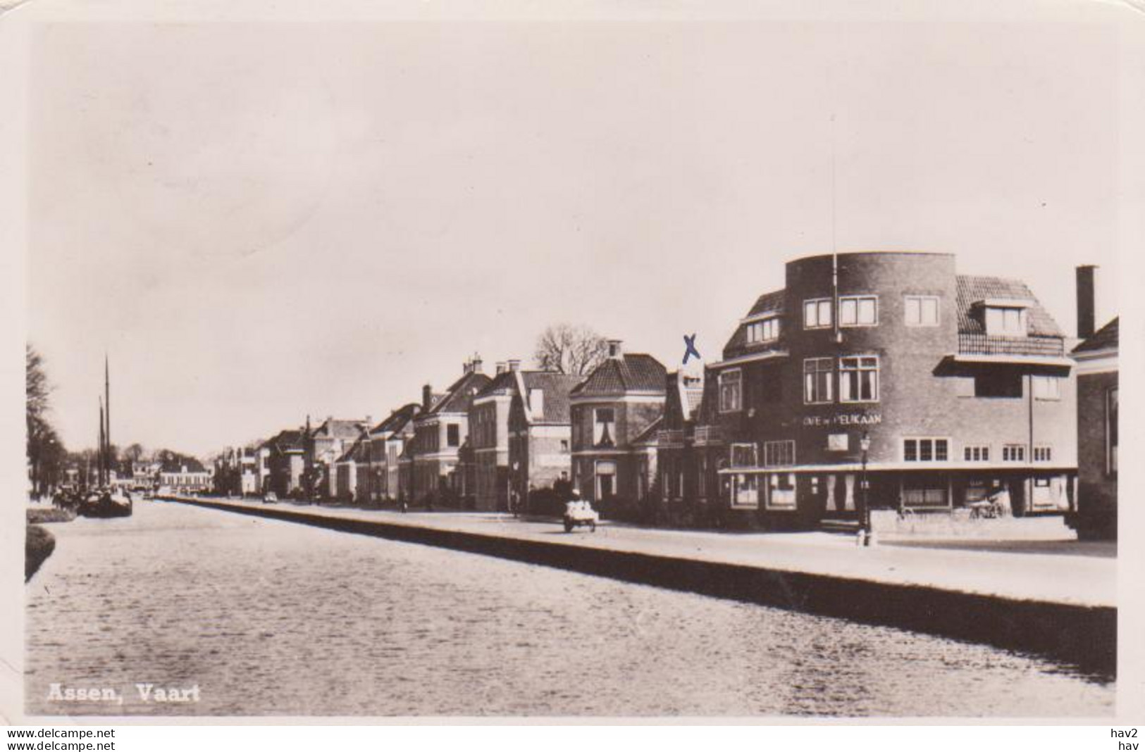 Assen De Vaart Café Pelikaan 1948 RY10522 - Assen