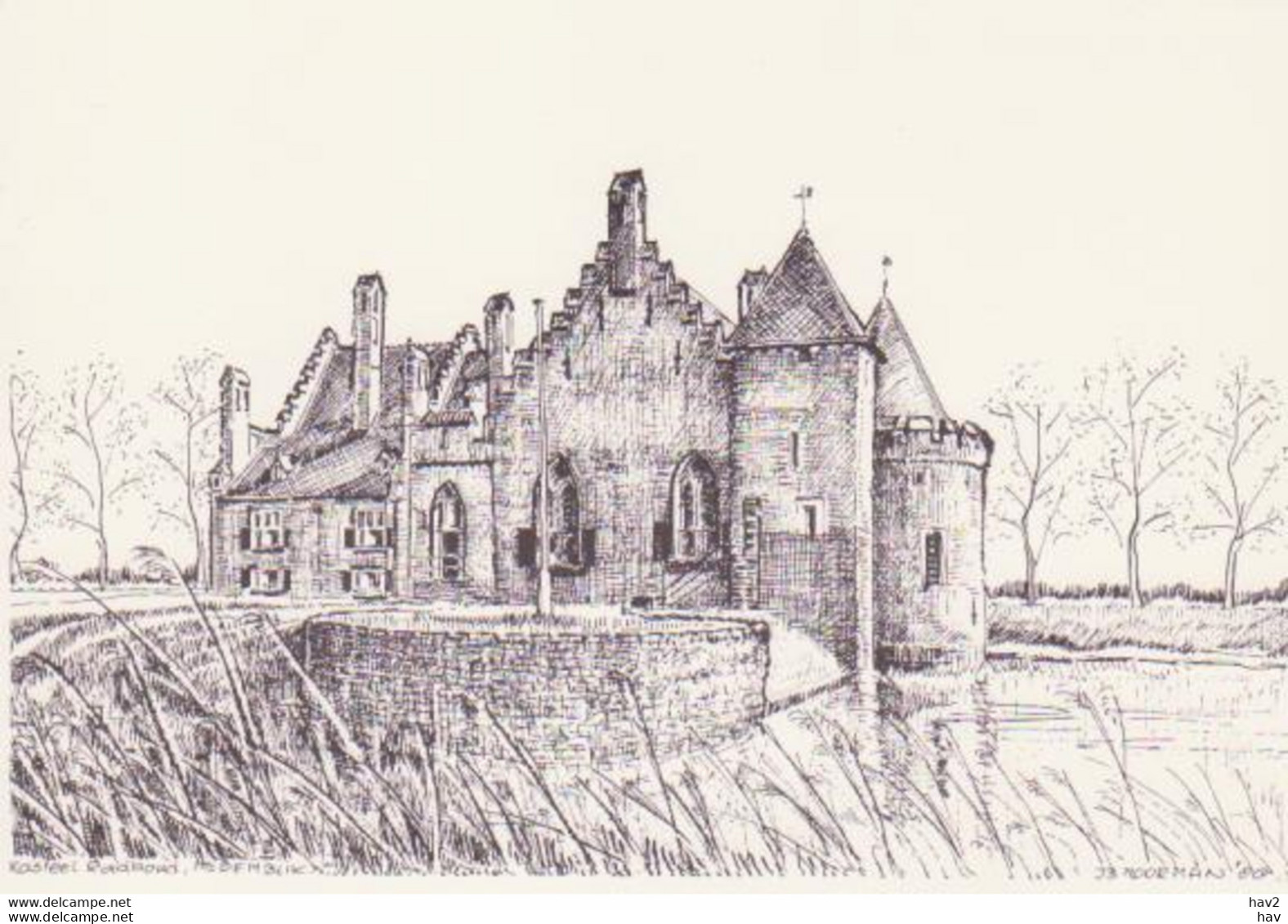 Medemblik Tekening Kasteel Radboud RY 9938 - Medemblik