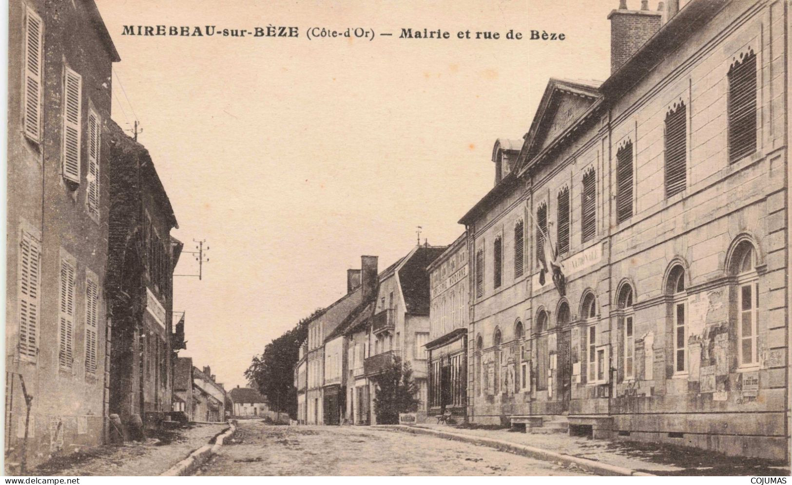 21 - MIREBEAU SUR BEZE - S20655 - Mairie Et Rue De Bèze - Mirebeau