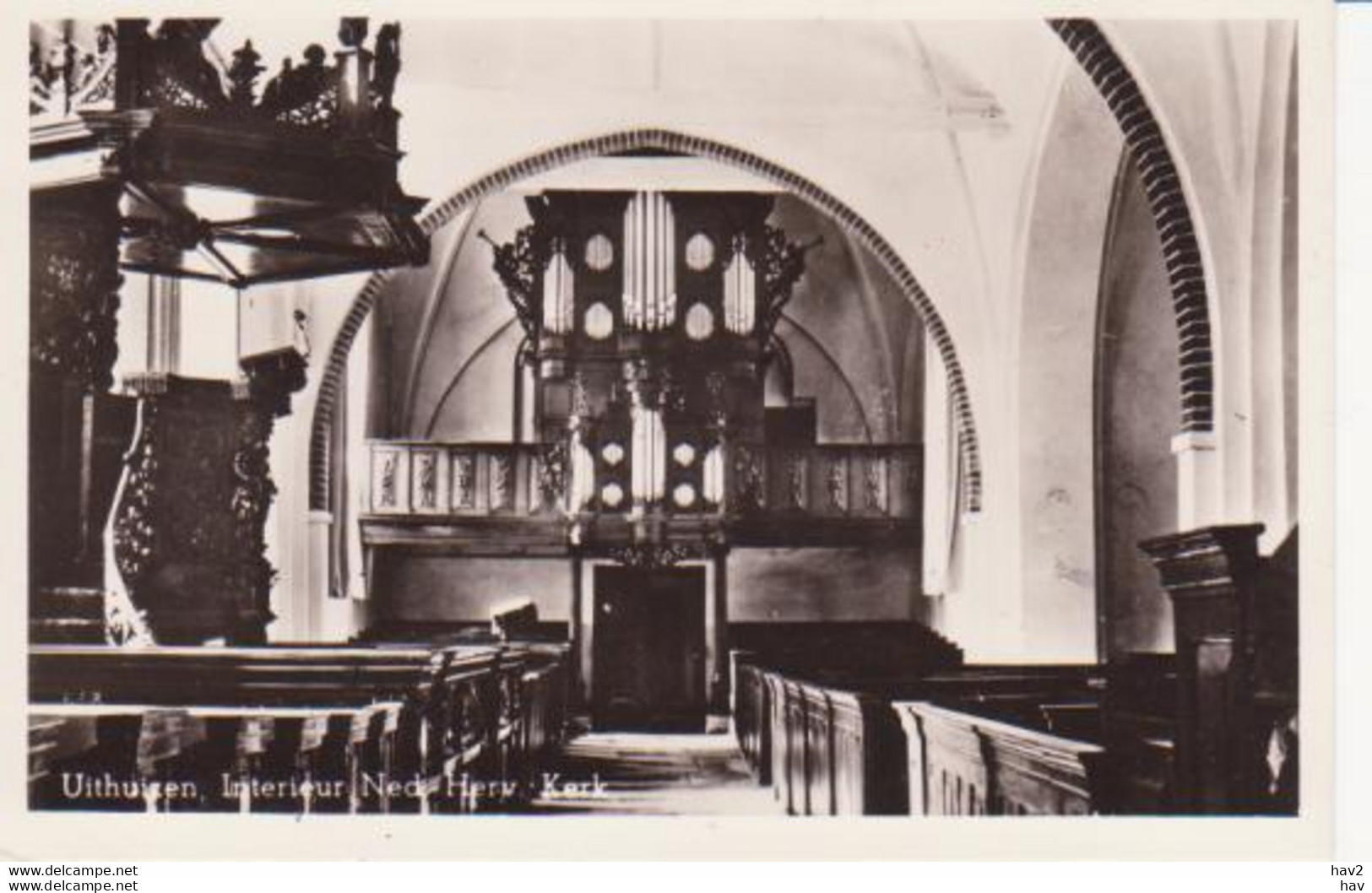 Uithuizen N.H. Kerk Interieur RY11714 - Uithuizen