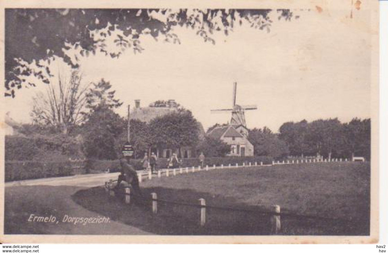 Ermelo Dorpsgezicht, Molen, 1933 RY11185 - Ermelo