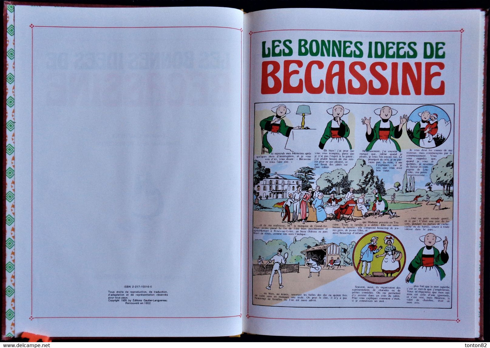 Caumery / Pinchon - Les Bonnes Idées De BÉCASSINE   - Éditions Gautier-Languereau - ( 1989 ) . - Bécassine