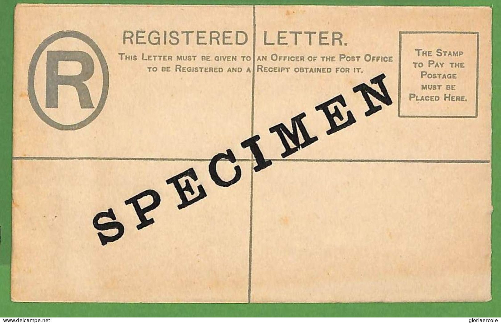 28069 - KENYA British East Africa - Postal History - SPECIMEN Registered Stationery Cover - África Oriental Británica
