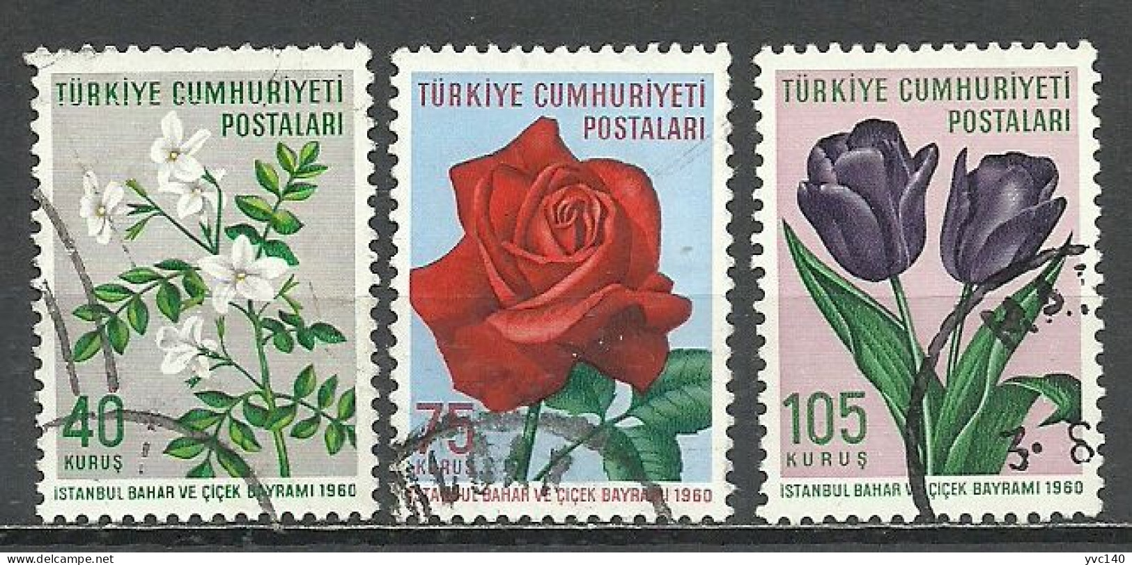 Turkey; 1960 Istanbul Spring And Flower Festival - Used Stamps