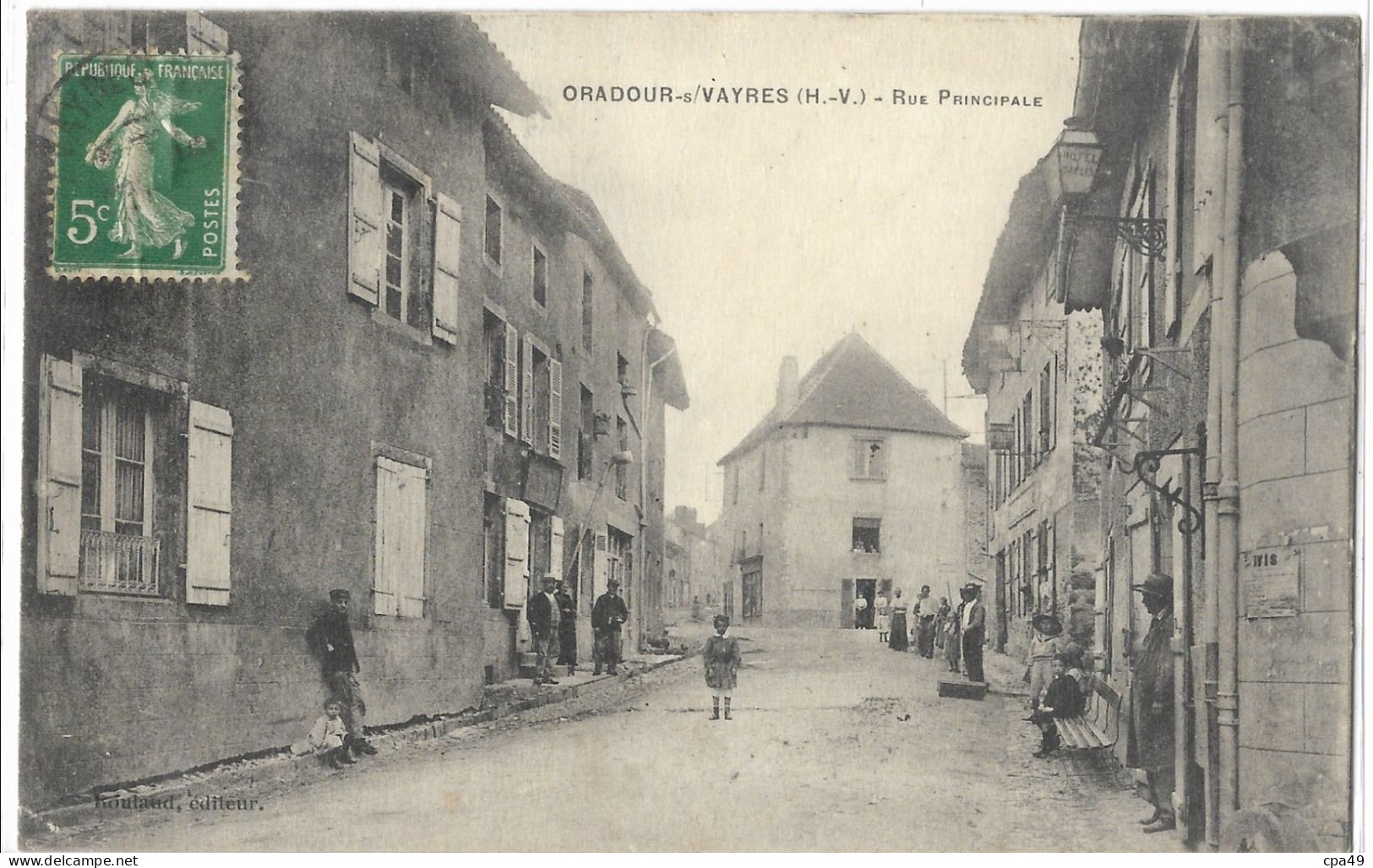 87      ORADOUR - S - VAYRES  RUE  PRINCIPALE - Oradour Sur Vayres