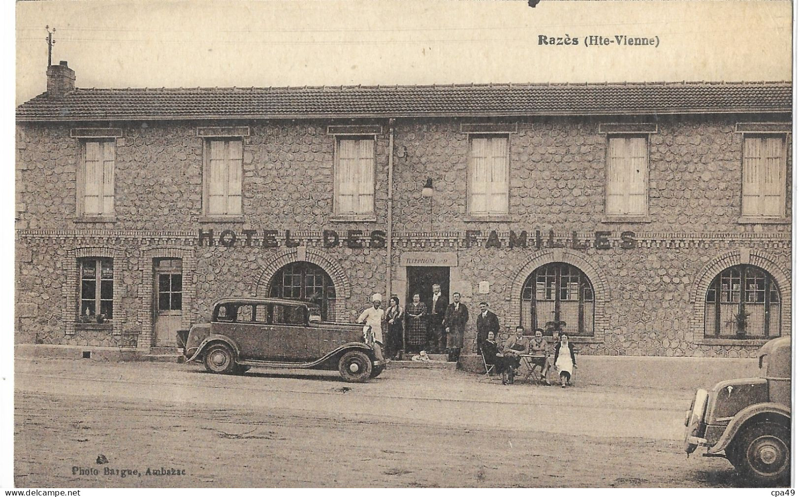 87       RAZES  HOTEL  DES  FAMILLES  GOURCEYRAUD - Other & Unclassified