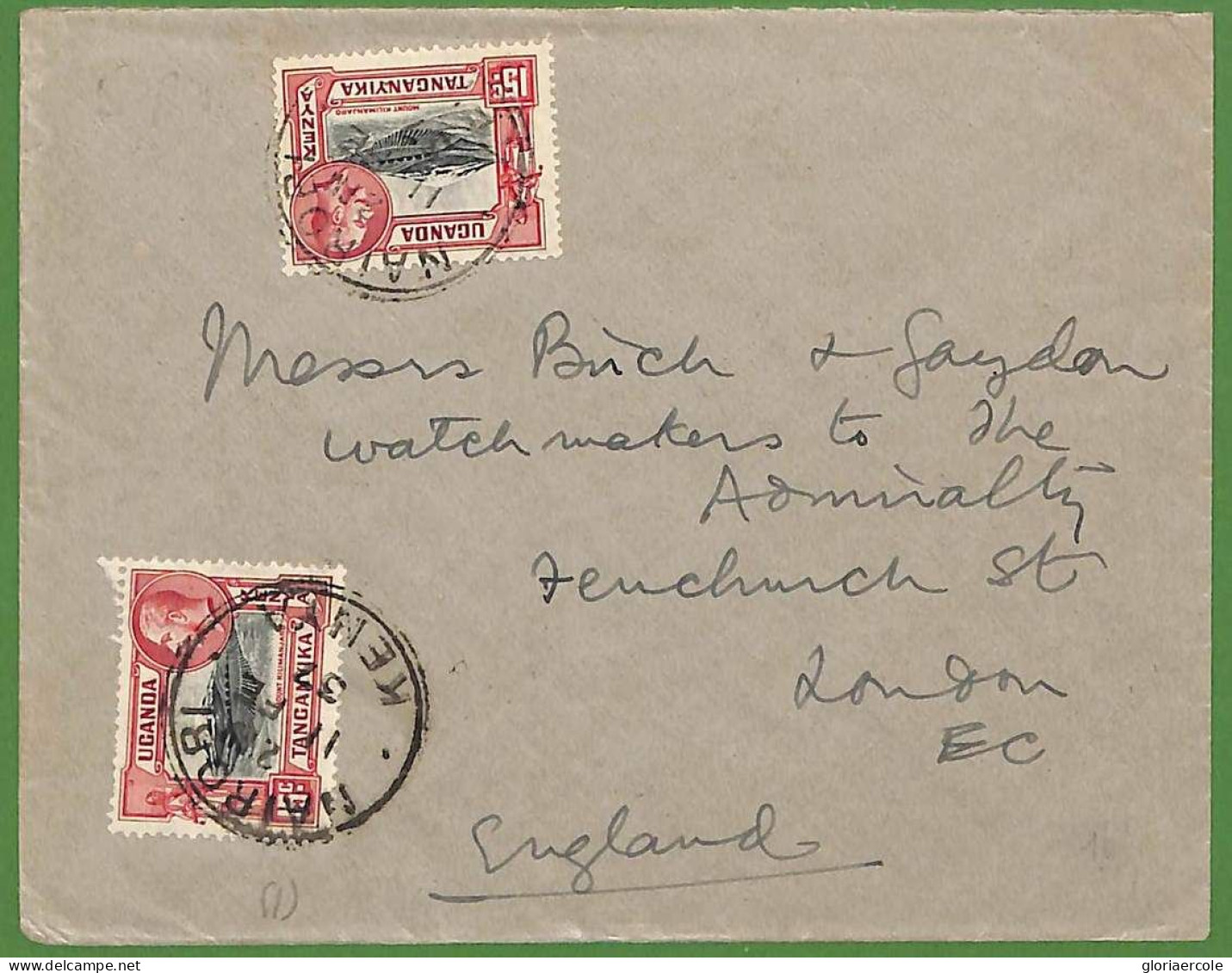 28085 - KENYA  KUT - Postal History -  COVER  To ENGLAND 1937 - Kenya & Ouganda