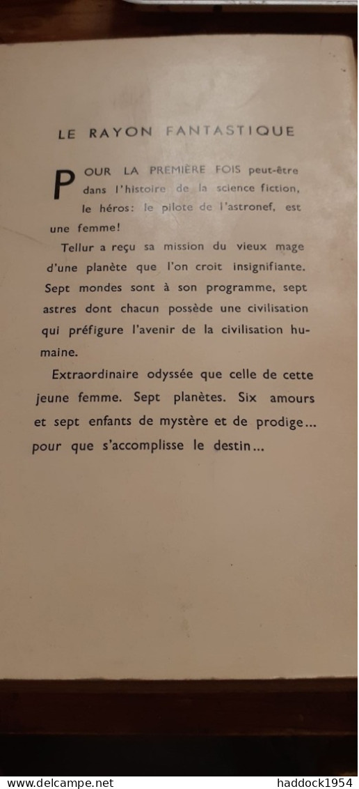 Les Sept Fils De L'étoile FRANCOISE D'EAUBONNE Le Rayon Fantastique-hachette 1962 - Le Rayon Fantastique