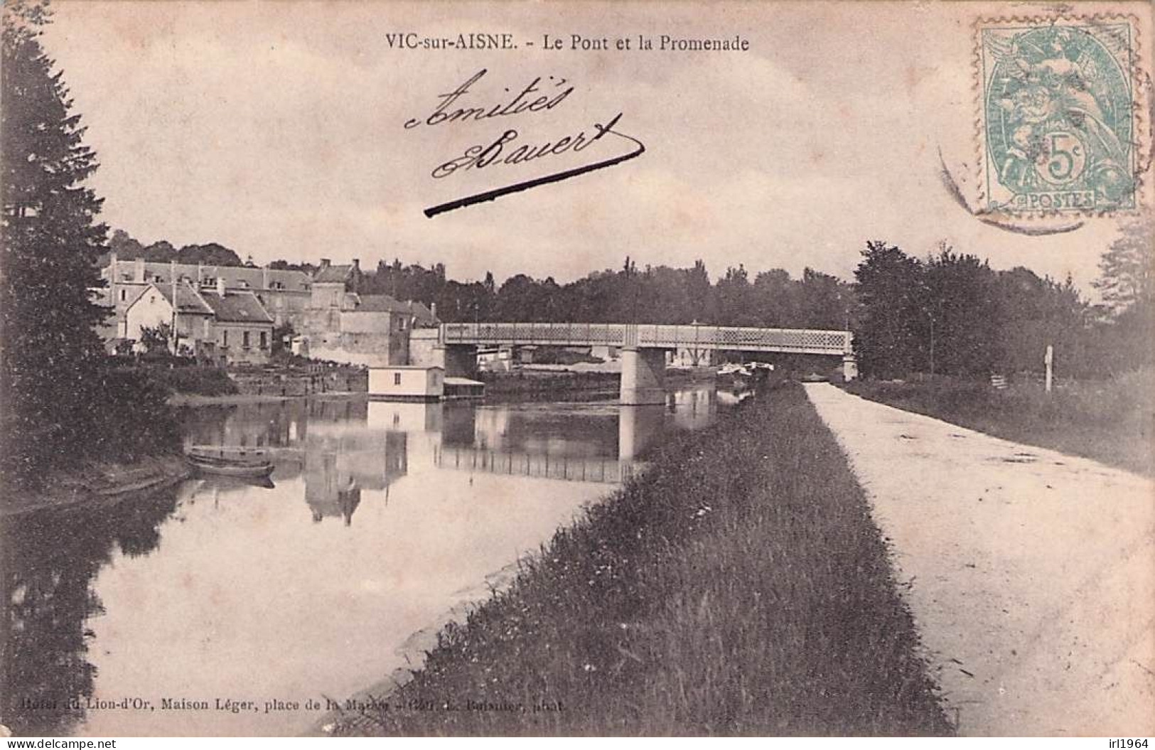 VIC SUR AISNE LE PONT ET LA PROMENADE - Vic Sur Aisne