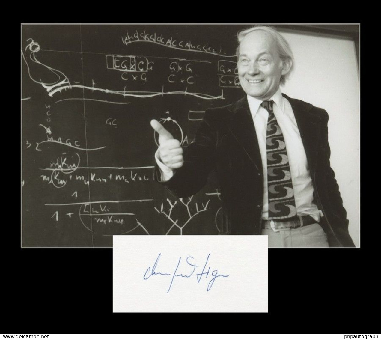 Manfred Eigen (1927-2019) - Biophysical Chemist - Signed Card + Photo - 1982 - Nobel Prize - Inventores Y Científicos