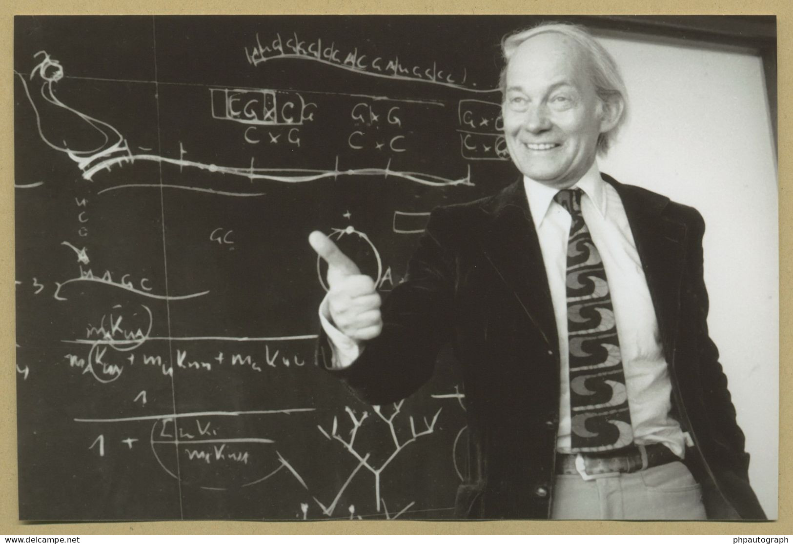 Manfred Eigen (1927-2019) - Biophysical Chemist - Signed Card + Photo - 1982 - Nobel Prize - Inventeurs & Scientifiques