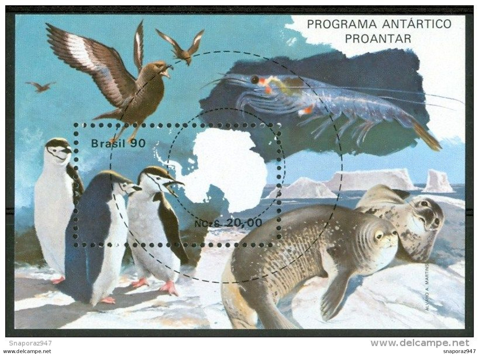 1990 Brasile "Proantar" Antartic Program MNH** Fo29 - Forschungsprogramme