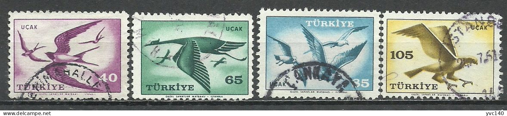 Turkey; 1959 Airmail Stamps - Gebruikt