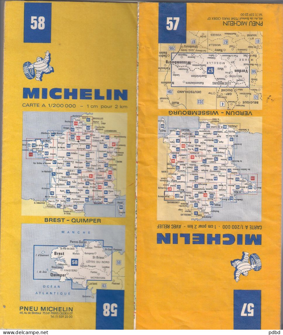 .Lot De 32 Cartes Michelin . - Michelin-Führer