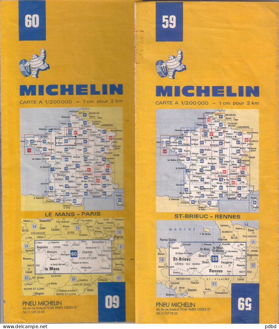 .Lot De 32 Cartes Michelin . - Michelin (guias)