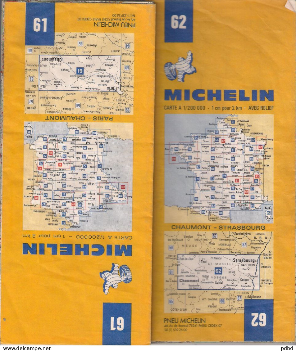 .Lot De 32 Cartes Michelin . - Michelin (guias)