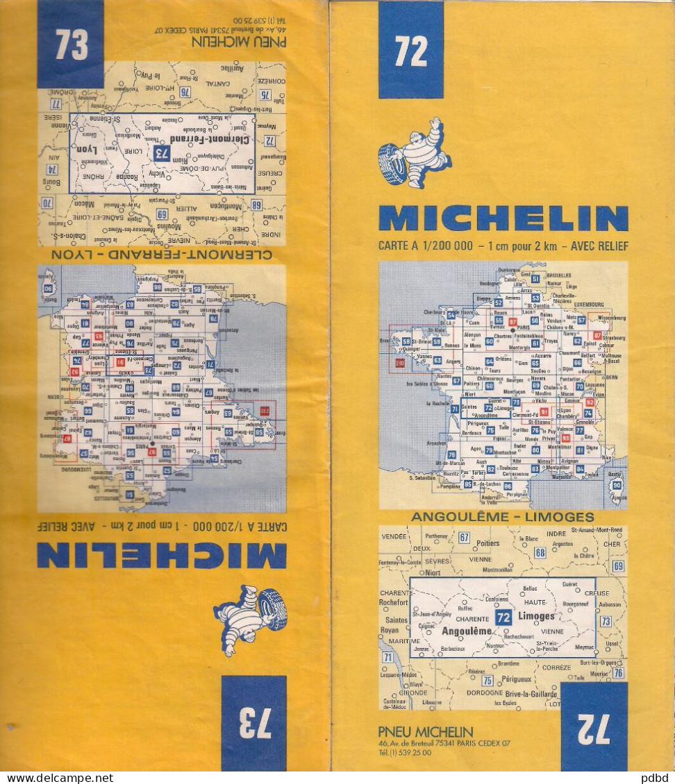 .Lot de 32 cartes Michelin .