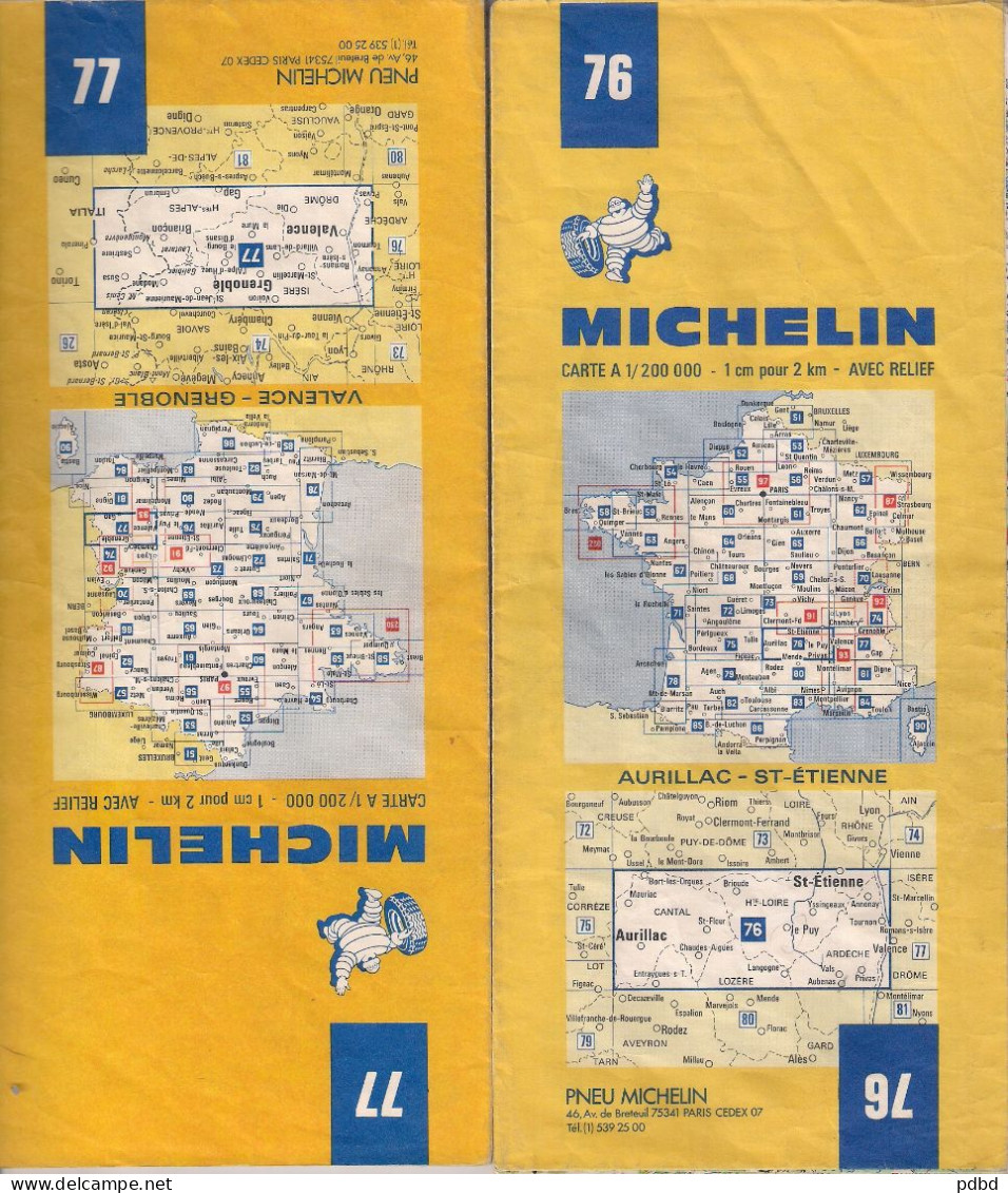 .Lot de 32 cartes Michelin .