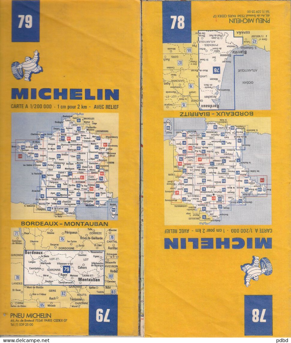 .Lot de 32 cartes Michelin .