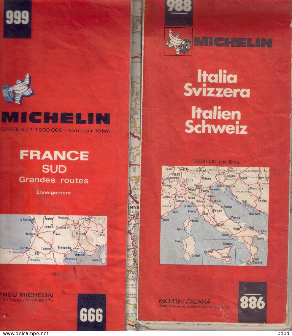 .Lot de 32 cartes Michelin .