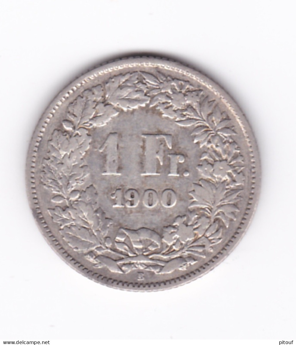 Rare 1 Franc Suisse 1900 B  TTB - Autres & Non Classés