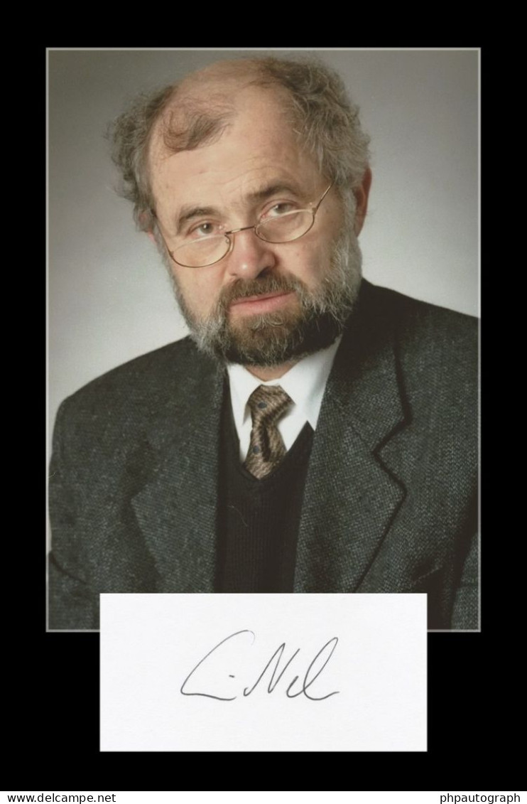 Erwin Neher - German Biophysicist - Signed Card + Photo - Nobel Prize - Uitvinders En Wetenschappers