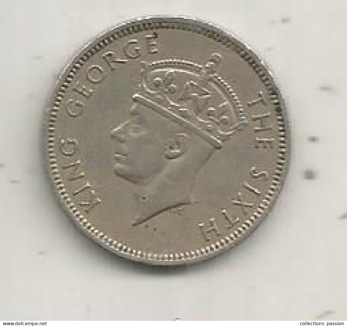 Monnaie, MAURITIUS, MAURICE , Half Rupee , 1951 - Maurice