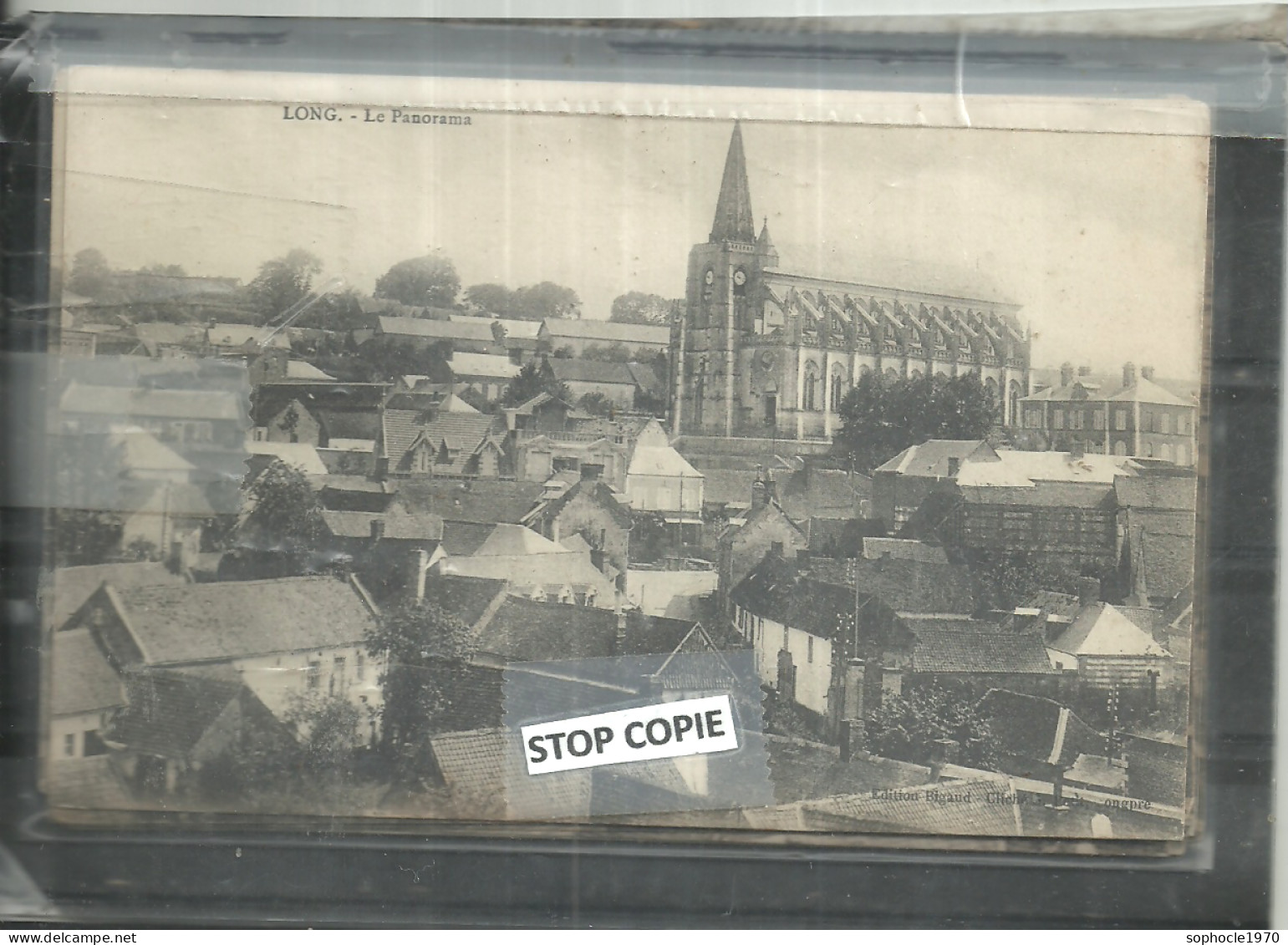 08-2023 - AIR150/1388 - SOMME - 80 - LONG Près AILLY LE HAUT CLOCHER -600 Hab - Le Panorama - Vue Générale - Ailly Le Haut Clocher