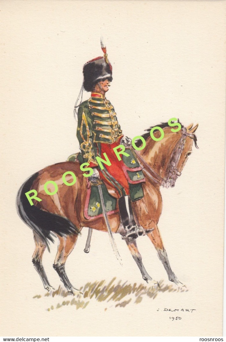 LOT DE 6 CP  -  UNIFORMES MILITAIRES - GUIDES DE 1831 A 1914  - BELGIQUE - ILLUSTRATEUR J. DEMART - Uniformes