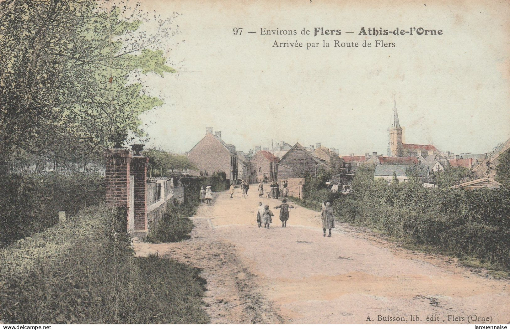 61 - ATHIS DE L' ORNE - Arrivée Par La Route De Flers - Athis De L'Orne