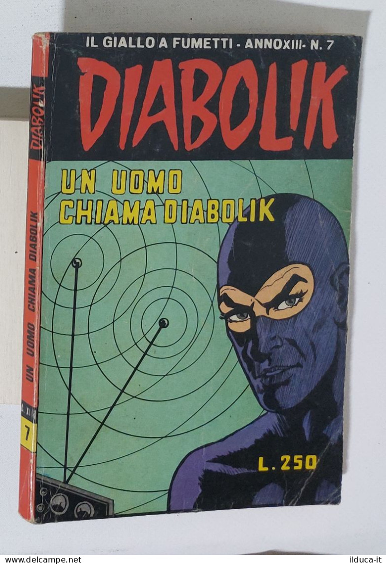 37642 DIABOLIK - A. XIII Nr 7 - Un Uomo Chiama Diabolik - Diabolik