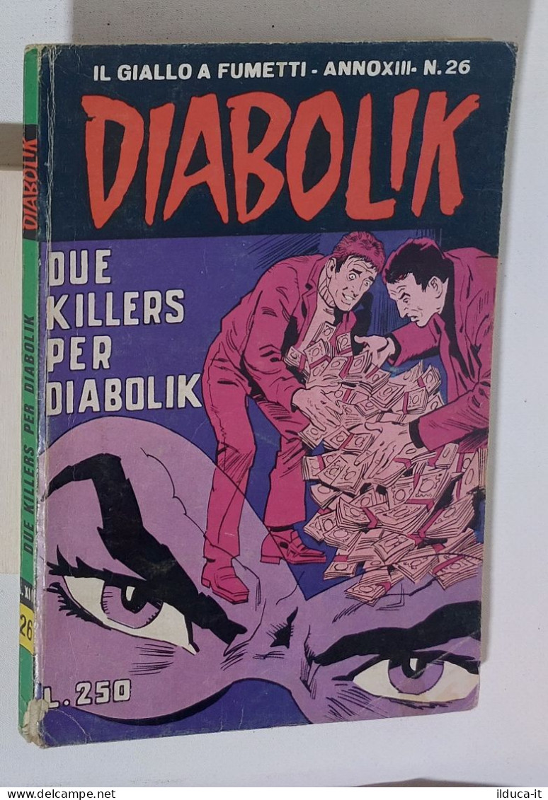 37655 DIABOLIK - A. XIII Nr 26 - Due Killers Per Diabolik - Diabolik
