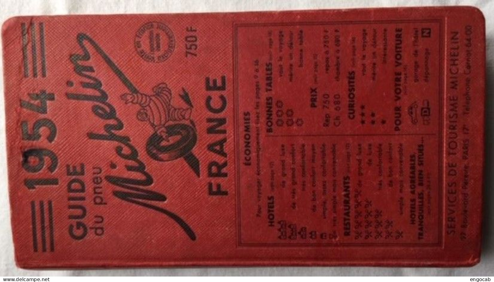 Guide Michelin 1954 A - Michelin (guide)
