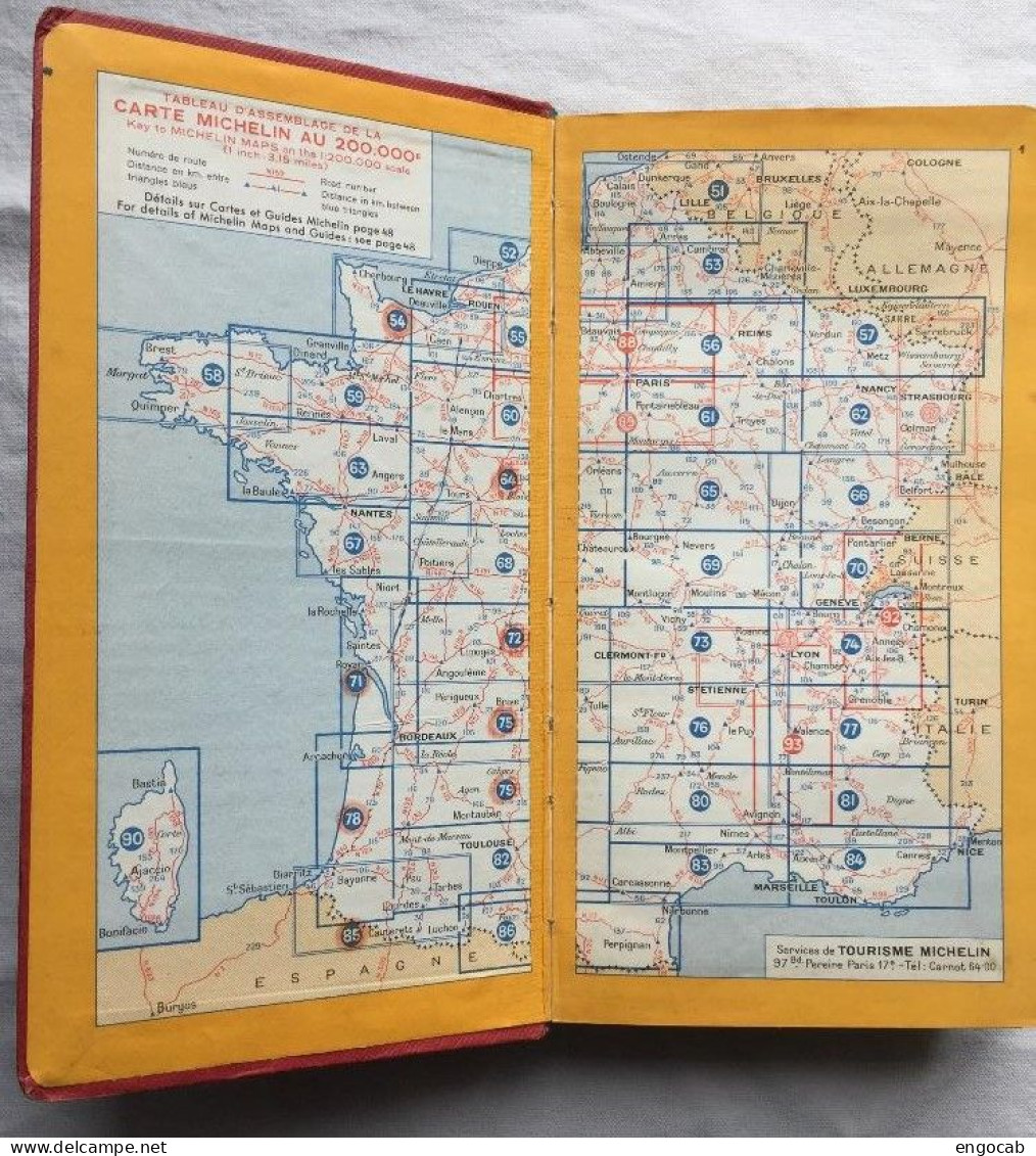 Guide Michelin 1954 A - Michelin (guias)