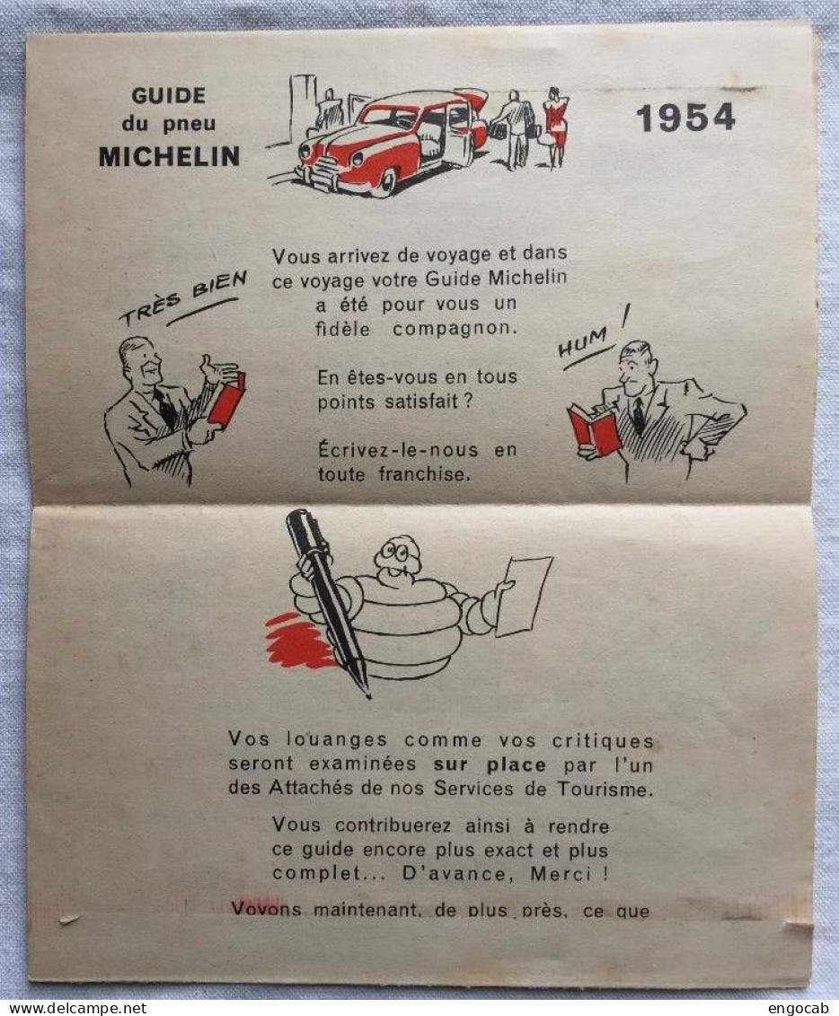 guide Michelin 1954 A