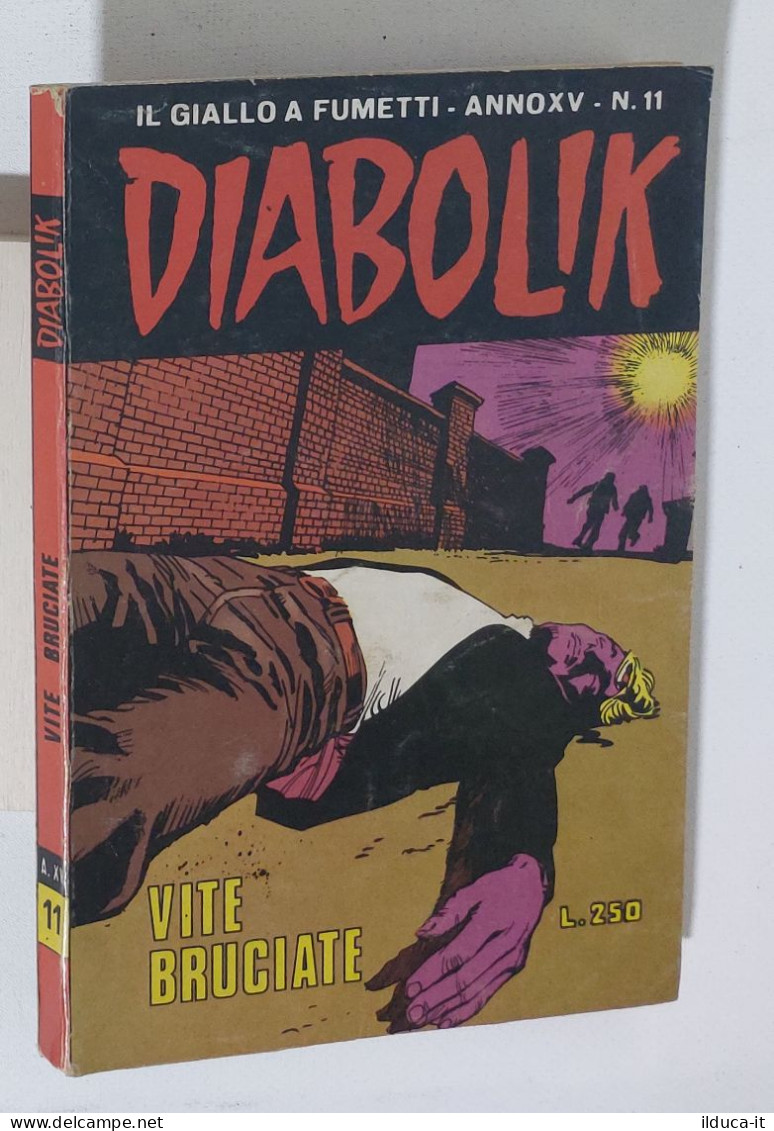 37679 DIABOLIK - A. XV Nr 11 - Vite Bruciate - Diabolik