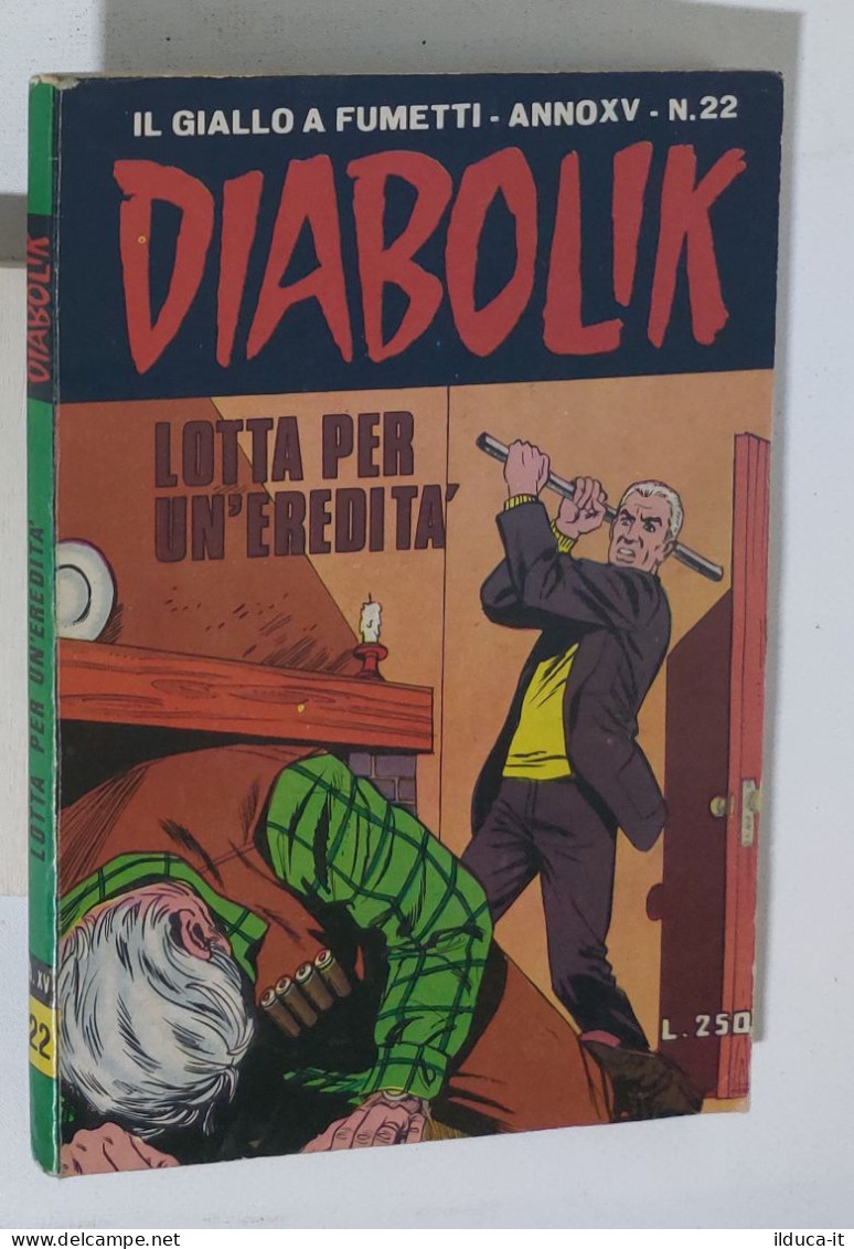 37686 DIABOLIK - A. XV Nr 22 - Lotta Per L'eredità - Diabolik