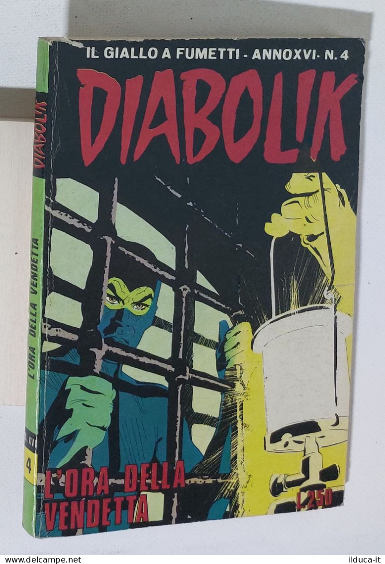 37695 DIABOLIK - A. XVI Nr 4 - L'ora Della Vendetta - Diabolik