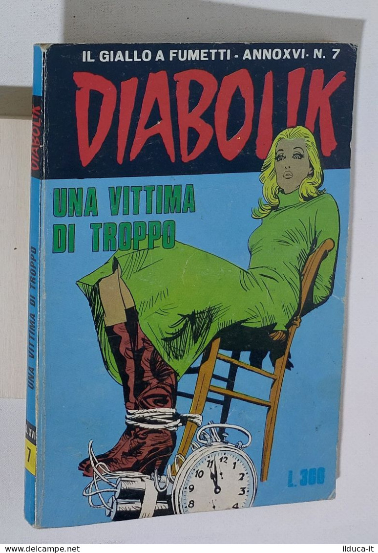 37696 DIABOLIK - A. XVI Nr 7 - Una Vittima Di Troppo - Diabolik