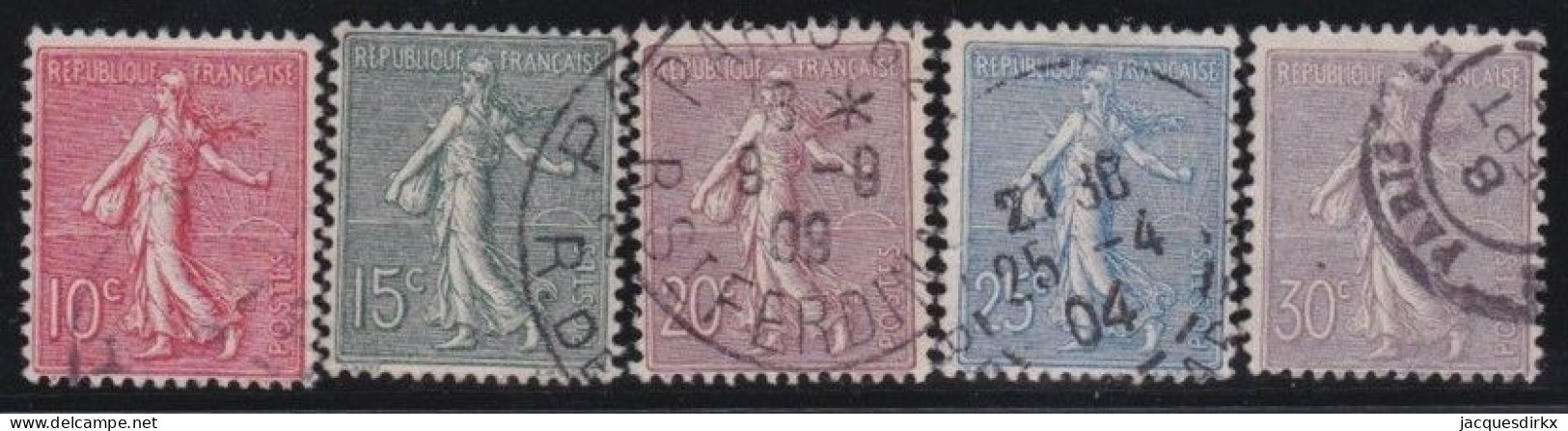 France  .  Y&T   .   129/133   .     O   .    Oblitéré - Used Stamps