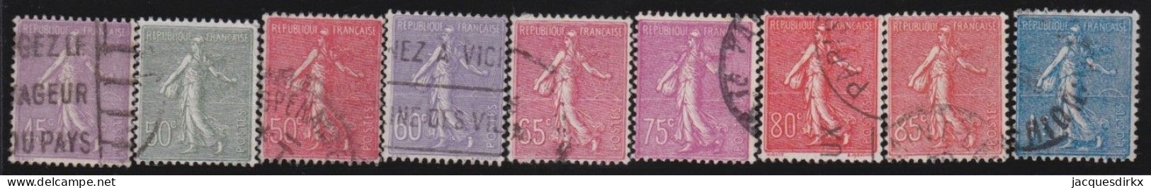 France  .  Y&T   .   197/205     .     O   .    Oblitéré - Gebraucht