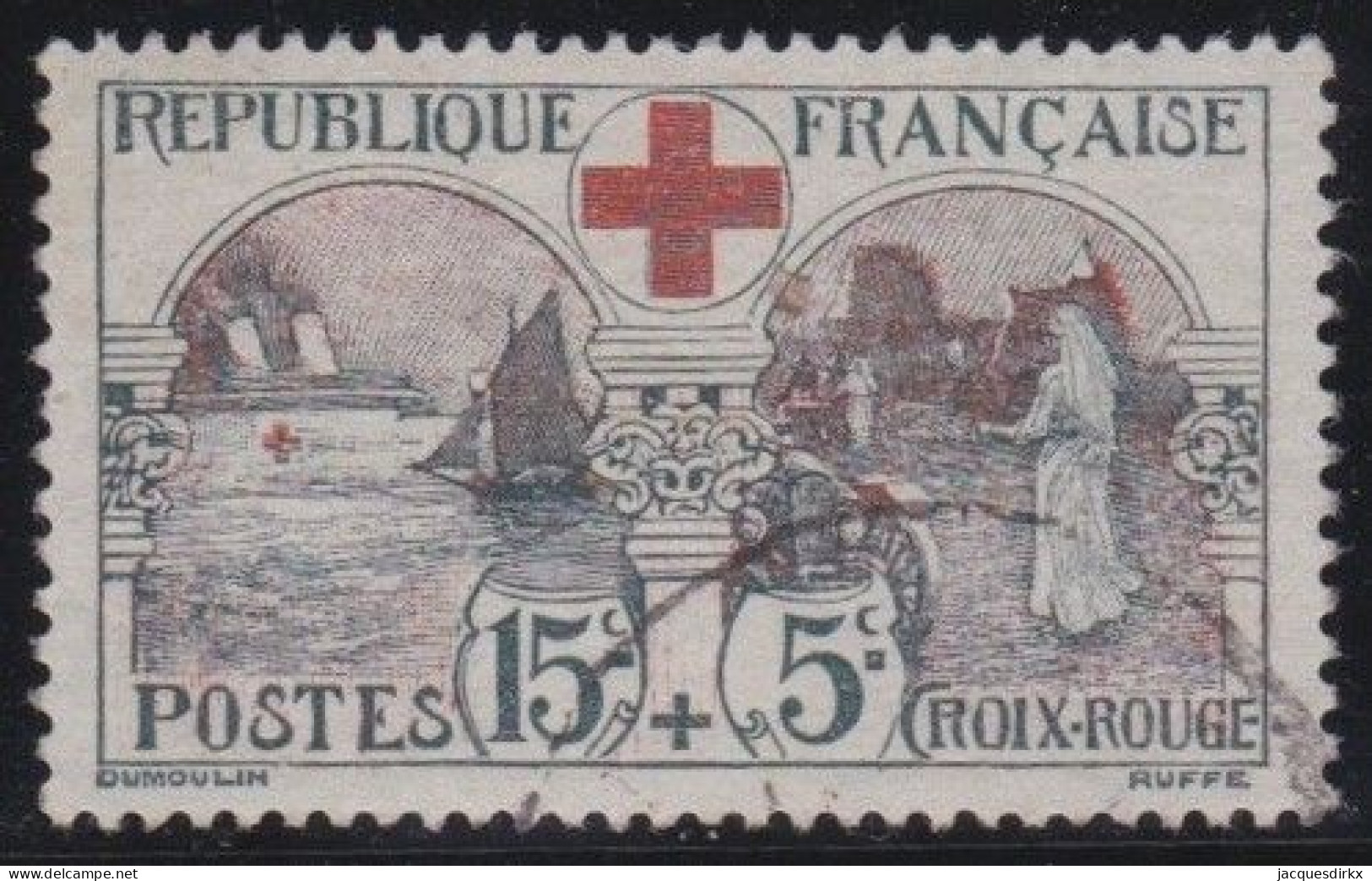 France  .  Y&T   .   156  (2 Scans)     .     O   .    Oblitéré - Gebraucht