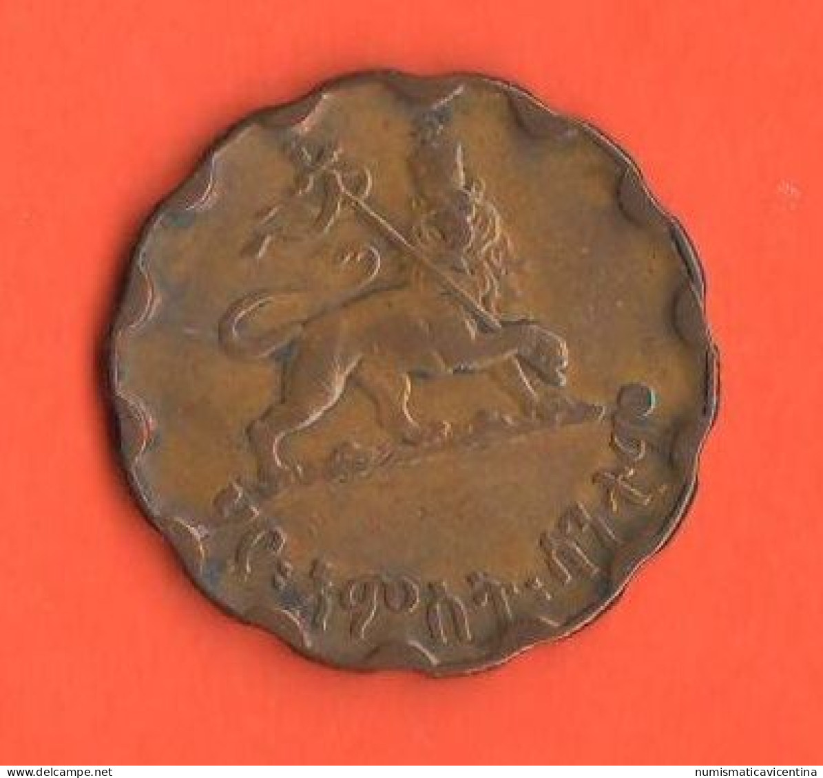 Etiopia 25 Cents 1936 Haile Selassie I° Ethiopia Copper Coin - Aethiopien